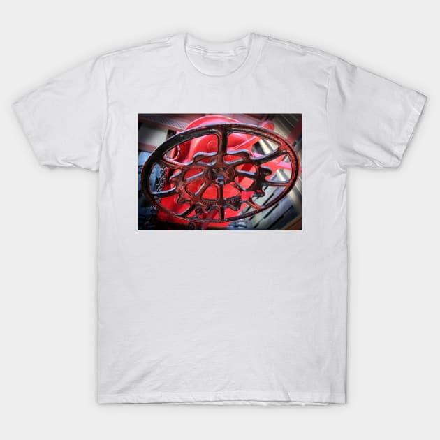 Caboose Brake Wheel T-Shirt by Cynthia48